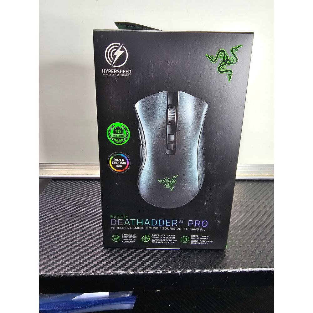 Razer DeathAdder v2 Pro Wireless Gaming Mouse - Classic Black (RZ01-03350100)
